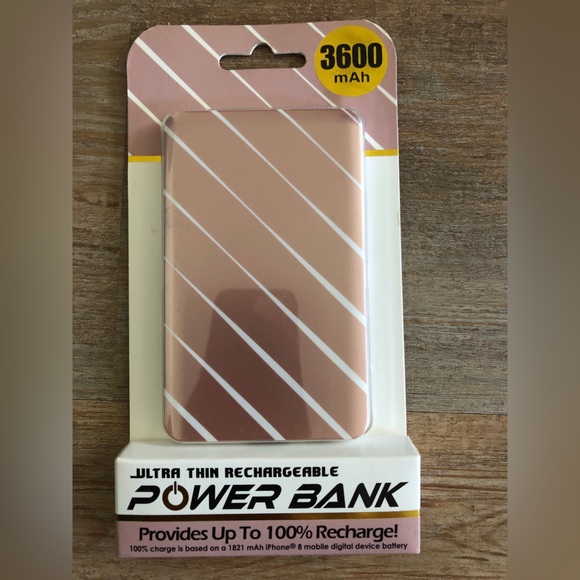 Power Bank 3600mAh Ultra Thin Rechargeable | NEW - Picture 1 of 2